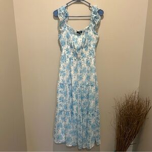 Trixxi Blue Floral Midi Dress - NEW